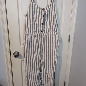 Striped jumpsuit